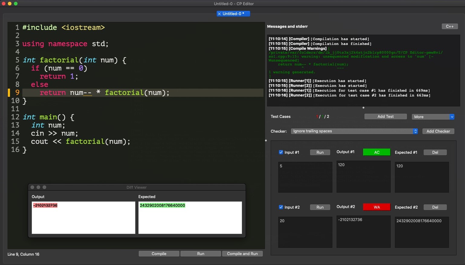 CP Editor Interface